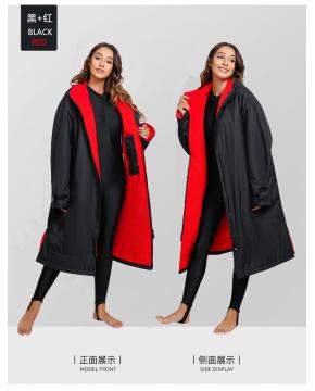 Windproof Dry Robe Oversized Warm Coat With Hood