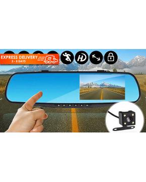 Dual-Mirror Front and Rear 1080p Dash Ca...