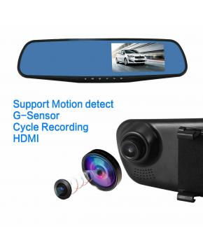 Dual-Mirror Front and Rear 1080p Dash Camera