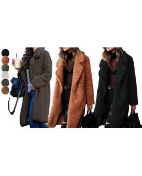 Long Teddy Jacket - 6 Colours & 5 Sizes