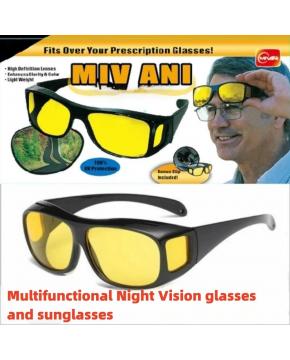 1 or 2 Pack of Driving Night Vision Glasses