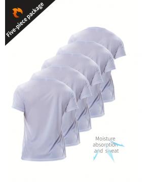 5PCS Breathable Quick Drying Men's  Swea...