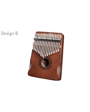 17 Keys Bull Kalimba Thumb Piano Mahogany