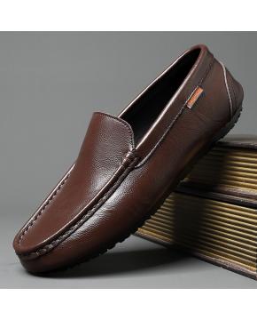 Men's Faux Leather Lightweight Slip-On Shoes 