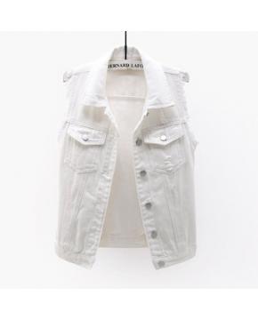 Sleeveless Denim Waistcoat Jacket