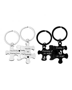 2 Pieces Couples Key Chain