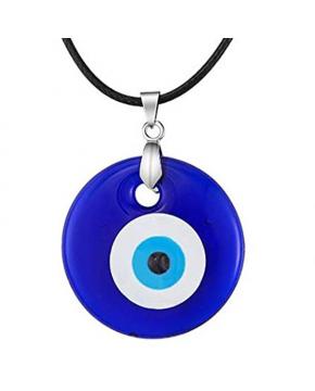 Two-Piece Evil Eye Necklace with Bracelet Set