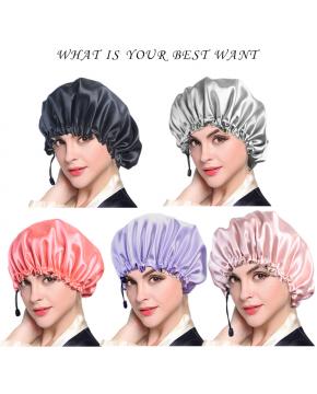 Adjustable Satin Bonnet Night Sleep Cap