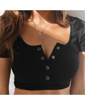 Square Neck Crop Tops for Women