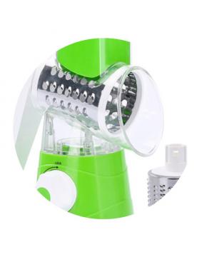 Rotary Cheese Grater, Vegetable Slicer with Three Drum Blades