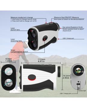 1000M/Yard Golf Laser Rangefinder with Slope