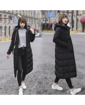 Long Hooded Puffer Jacket - 6 Colours & 5 Sizes