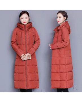 Long Hooded Puffer Jacket - 6 Colours & 5 Sizes