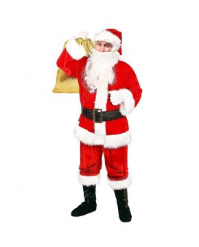 10pcs Deluxe Adults Christmas Santa Costume Suit