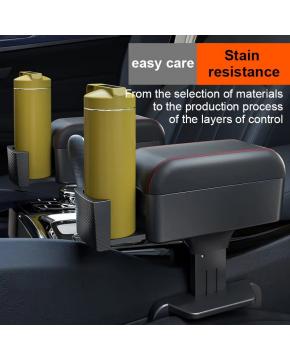 Car Center Control Armrest Box With Hidden Cup Holder,